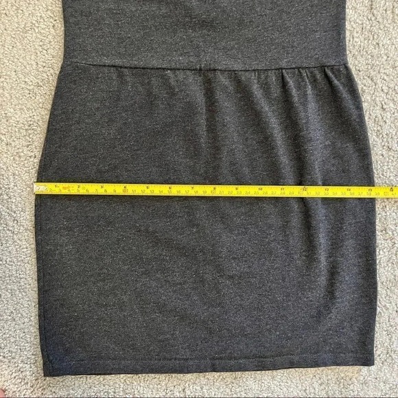 Aritzia Talula Dark Grey High Waist Bodycon Mini  Skirt - Picture 6 of 8